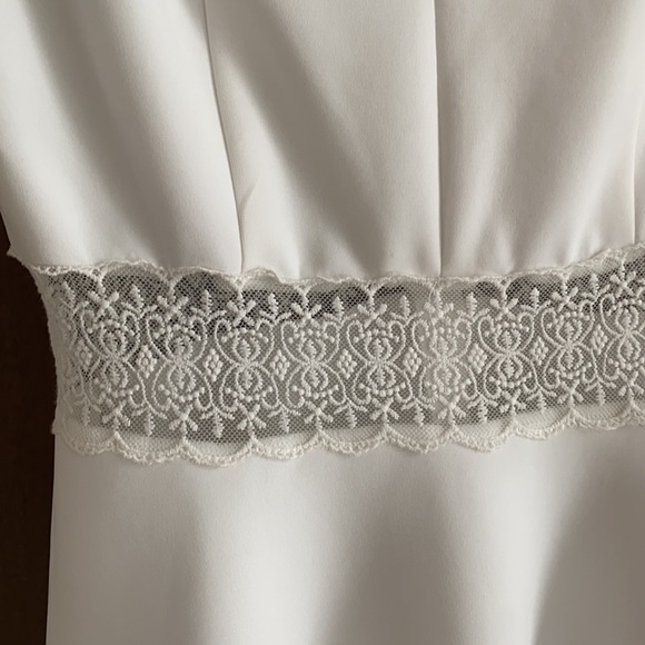 Crystal Doll White Mini Fit & Flare Party Dress Size 7 NWT - Picture 8 of 13